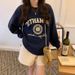American-style Casual Chic Fleece-lined Sweatshirt For Women, Autumn/winter 2026 New Model, High-end Oversized Versatile_ecoleips.com