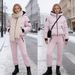 Winter Ski-Inspired Color-Block Padded Coat Set – Warm & Stylish Outerwear For Cold Days_ecoleips.com