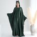 Women's Clothing Arabian Full Skirted Satin Dress Women's Formal Clothing Abaya Prayer Robe Muslim Fashion For Formal & Casual_ecoleips.com