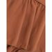 Elegant High-Waisted Patchwork Skirt For Women Ruffled Hem Solid Color Summer New Arrival 6 Colors Available_ecoleips.com