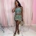 Women's Clothing New Fashion Sexy Suspenders Tube Top Pocket Spray Paint Denim Top Short Skirt Suit_ecoleips.com