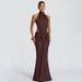 Women's Sexy Elegant Halter Backless Bodycon Maxi Dress – Party Evening Gown_ecoleips.com