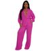 Women's Clothing Elastic Wrinkled Straps Multi Pocket Swing Leg Pants Wide Leg Pants Suit_ecoleips.com
