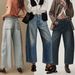Women's High-Waisted Flared Jeans | Vintage Washed Denim | Loose Fit Wide Leg Pants For Everyday Comfort_ecoleips.com