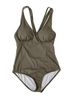 Sexy Black One-Piece Swimsuit Women's Deep V Neck Cross Strap Belly Covering Slimming Design Fashionable And Stylish_ecoleips.com