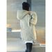 girl Girl Girl 2025 New Women's Workwear Jacket, Fleece-Lined Thickened, Autumn And Winter Parka, Commuter Korean Style Loose Puffer_ecoleips.com