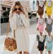 Women's Mid-Length Plush Dress Long Sleeved round Neck Loose Fit for Autumn/Winter Season Fashion Comfortable Clothing_ecoleips.com