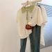 Contrast Color Thin Summer Ice Silk Short Sleeved Straight Shoulder T Shirt Female Loose Slim Top Polo Doll Collar Knitted_ecoleips.com