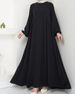2025 Fashion Women's Long Sleeve Solid Color Sun Autumn Elegant Party Casual Muslim Dress Gown Robe_ecoleips.com