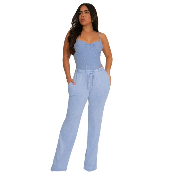 Women's Clothing Women's Sexy Suspenders Pure Cotton Washed Old Fashion Suit_ecoleips.com