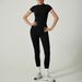 Women's Clothing Yoga Suit Short Sleeved Yoga Pants Suit Women's Two Piece Suit High End Yoga Clothes_ecoleips.com