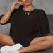 Summer New Women's Fashion Casual Home Commuter Versatile Crew Neck Short Sleeve T-Shirt_ecoleips.com