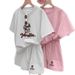 Plus Size Women's Printed Short Sleeve Set – Trendy Round Neck T-Shirt & Shorts, Flattering Casual Outfit_ecoleips.com