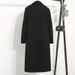 Women's Clothing Mid Length Quilted Black Wool Coat Slim Fit Thickened Women's Black Quilted Wool Coat Mid-Length Winter Warm Loose Fit Trench Coat_ecoleips.com