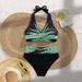 Women's Clothing Split Triangle Conservative Swimming Hot Spring Sports Leisure Slim High Waist Bikini_ecoleips.com