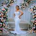 2026 New Style Cross Border Bridal Gown Mermaid Tail Slimming High Waisted Long Train Heavy Duty Women's Wedding Party Wear Suitable for Performances_ecoleips.com
