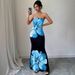 European And American Cross-border Clothing: Strapless, Navel-revealing, Butterfly Print Tank Top, Slim-fit,_ecoleips.com