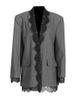 Kk Fashionable Design Sense Of Small Suit, New Lace Patchwork Embroidery Lapel Style Suit Jacket_ecoleips.com