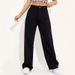 Women's High-Waisted Straight Leg Jeans Loose Fitting Floor-Length Slimming Black Wide Leg Retro Style New Arrival_ecoleips.com