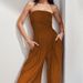 2026 New Spring Women's Clothing, Cross-Border European And American Jumpsuit, Elegant High-Waisted Solid Color_ecoleips.com