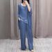 Women's Clothing Fashion Shoulder Length Short Sleeved Trousers Casual Suit_ecoleips.com
