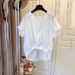 Women's Clothing Short Sleeved Shirt Design Niche Unique Special Top Half Sleeved T Shirt_ecoleips.com