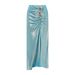Women's Clothing Swimsuit New Style Deep V Heavy Solid Color Bright One Piece Swimsuit Suit Female_ecoleips.com