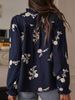 K New Women's Long Sleeve Embroidered Fashion Shirt Top_ecoleips.com