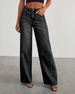 Women’s Clothing new products loose wide leg side seam stitching frayed hem jeans for women_ecoleips.com