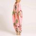 Women's Clothing 2025 European And American Cross-Border New Spring V-Neck Printed Loose Fashion Dress_ecoleips.com