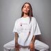 100% Cotton Short-sleeved T-shirt Summer American Personality Popular Niche Wear Meat Cover Tide Brand Printed Commuter Top_ecoleips.com