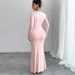 Knitted Dress For Women Slim Fit One Piece Formal New_ecoleips.com