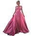 2026 New Off-Shoulder Long Elegant Sleeveless Sexy High-Waisted Slit Dress, European And American Women's Fashion_ecoleips.com