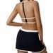 Women's Clothing New Suits Sexy Yoga Sports Underwear Fitness Running Pants Women's Bra Short Skirt Suit_ecoleips.com