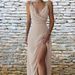 Women's Clothing Sexy V-neck halter slit fashion slim-fit dress for women_ecoleips.com