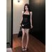 Star Galaxy Hot Diamond Halter Neck Camisole Age-Reducing Women's Slimming A-Line Long Dress Set_ecoleips.com