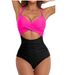 Women's Clothing One Piece Swimsuit Ladies Sexy Hollow Bikini Backless Tight Strap Swimsuit_ecoleips.com