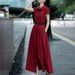 2026 New Spring Women's Clothing, Cross-Border European And American Des, Slim-Fit Elegant Solid Color French Long_ecoleips.com