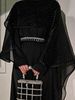 Verve Women's Muslim Clothing Abaya Simple Cape Cloak Starry Sky Robe_ecoleips.com
