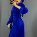 Women's Clothing New Round Neck Lantern Sleeve Long Skirt Side Waist Strap Slim Dress Female_ecoleips.com