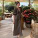 Cross-Border V-Neck European And American 2025 Summer New Ruffled Short Sleeve Half-Length Skirt Set_ecoleips.com