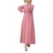 Women's Clothing Muslim Women's Clothing New Solid Color Jacquard Robe With Belt Fashionable And Elegant Dress_ecoleips.com