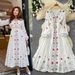 Women's Ethnic Style Embroidered Dress with Waist Cinching Belt Long Sleeves V Neck A-Line Long Skirt Elegant And Classy Summer Dress_ecoleips.com