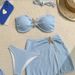 Women's Clothing Women's Sexy Solid Color Bikini Swimsuit Three Piece Set Style Two Piece Swimsuit Modest Coverage Beach & Pool Ready_ecoleips.com