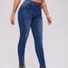 Women's Clothing Split Beaded Stitching Slim High Waist Stretch Jeans Women's Trousers_ecoleips.com