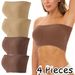 Aria Basics Aria Basics 4-piece Set Of European And American Foreign Trade Plus-size Strapless Invisible Full-cup Bras For Women,_ecoleips.com