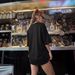 Women's Black Heart Print T-Shirt Casual Loose Fit round Neck Short Sleeve Simple Sports Top_ecoleips.com