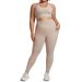European And American Style Nude Feel Plus Size Yoga For Women High-End Tight-Fitting Sportswear Two-Piece With Pockets_ecoleips.com