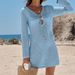 Sexy Crochet Beach Cover Up – Sheer Knit Bikini Cover Up, Sun Protection Swimwear Shawl, Sleeveless Lace-Up Boho Chic For Women_ecoleips.com