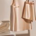 Women's Clothing High End Temperament Hides Meat And Looks Thin Fashionable Champagne Color Top And Shorts Two Piece Suit_ecoleips.com